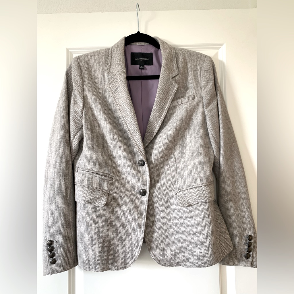Br Tweed Blazer Size 10